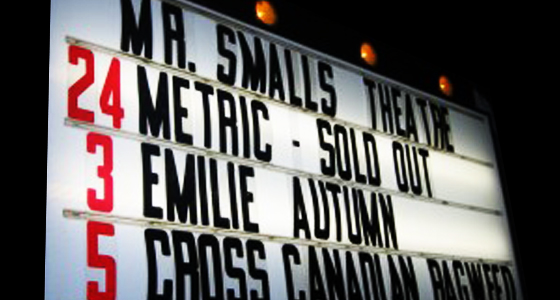 Metric - Mr. Smalls Theater