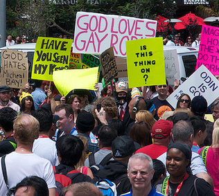 Westboro Baptist Church counter-protestors